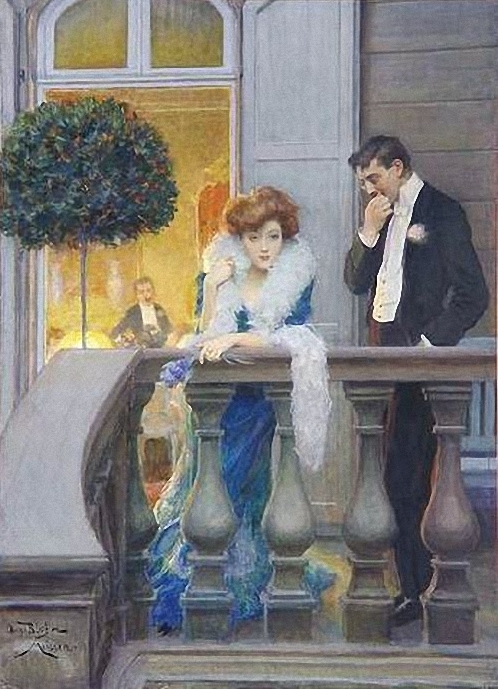 On The Balcony by Oscar Bluhm